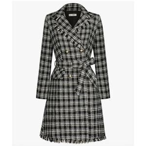 Grace Karin Trench Coat For Women Winter Coat Notch Lapel Breasted Thick. SZ XXL